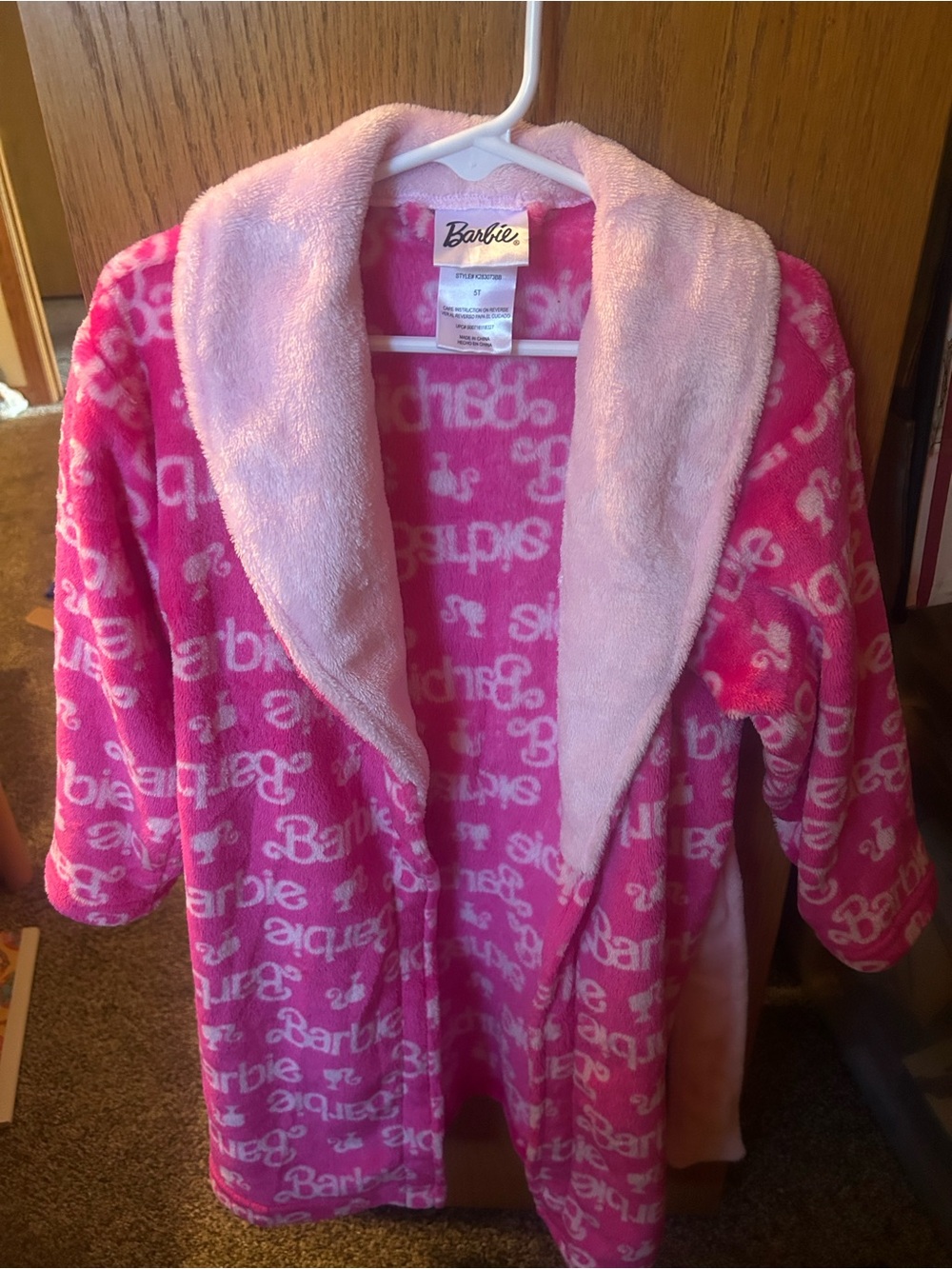 Kids Pink Barbie Robe